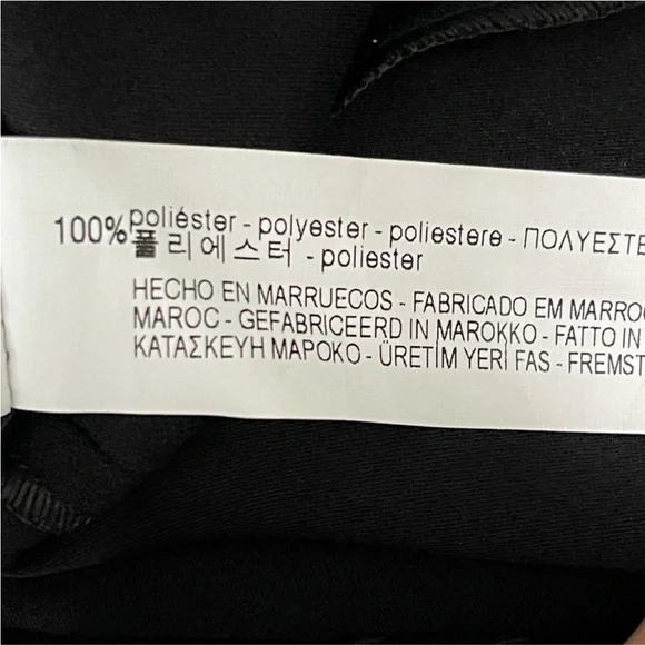 Zara Black Mini Shift Choker Neck Dress, Sort Sleeves, Medium - Picture 8 of 9